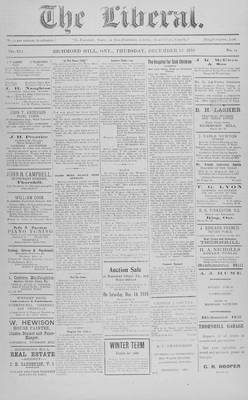 The Liberal, 12 Dec 1918