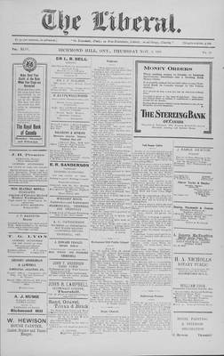 The Liberal, 3 Nov 1921