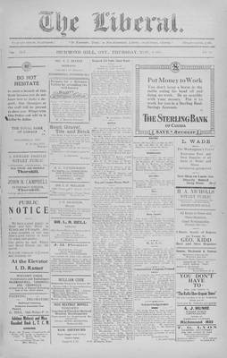 The Liberal, 9 Nov 1922