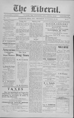 The Liberal, 29 Nov 1923