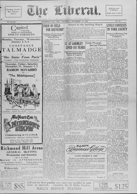 The Liberal, 31 Dec 1925