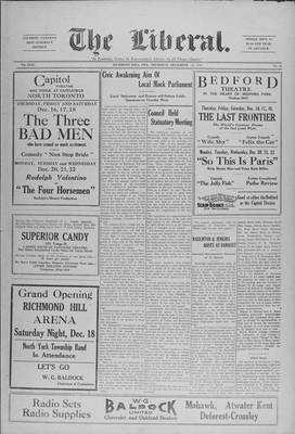 The Liberal, 16 Dec 1926