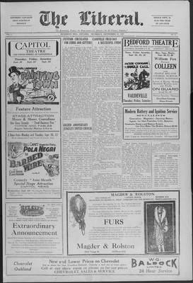 The Liberal, 22 Sep 1927