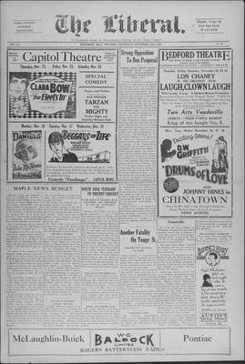 The Liberal, 22 Nov 1928