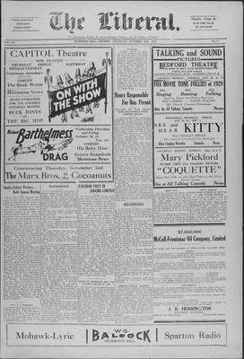 The Liberal, 24 Oct 1929