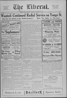 The Liberal, 14 Nov 1929