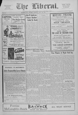 The Liberal, 3 Jul 1930