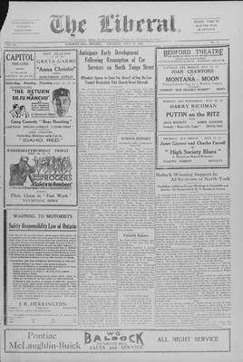 The Liberal, 10 Jul 1930