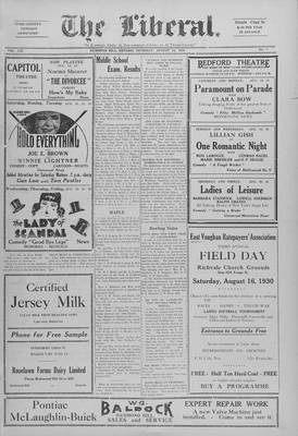 The Liberal, 14 Aug 1930