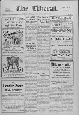 The Liberal, 6 Nov 1930