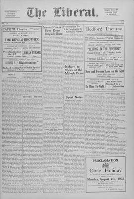 The Liberal, 3 Aug 1933