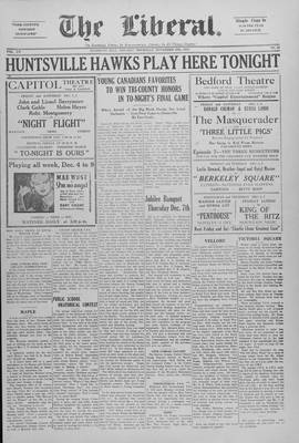 The Liberal, 30 Nov 1933