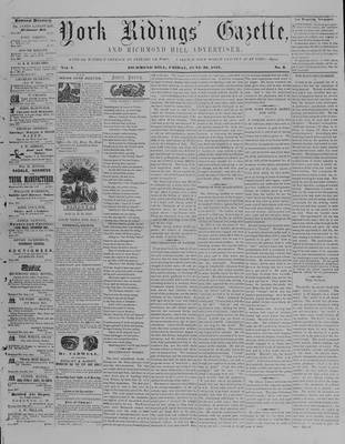 York Ridings' Gazette, 26 Jun 1857