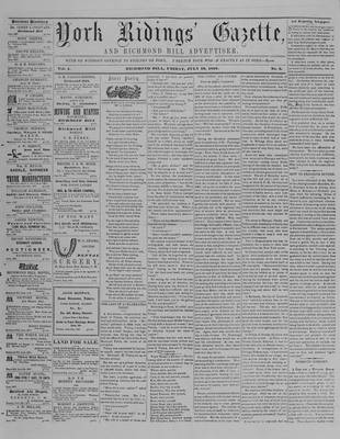 York Ridings' Gazette, 10 Jul 1857