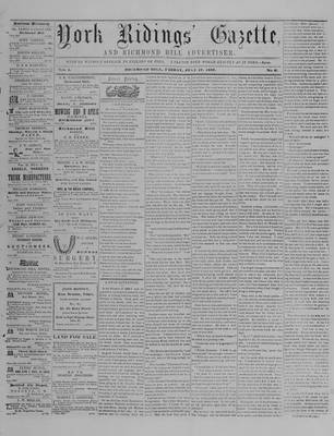 York Ridings' Gazette, 17 Jul 1857