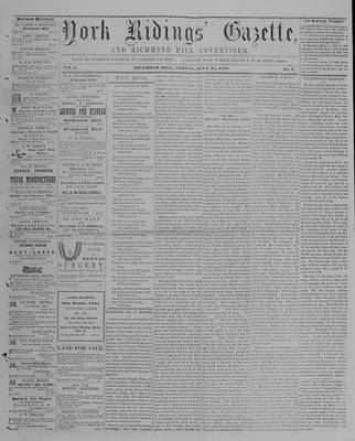 York Ridings' Gazette, 21 Jul 1857