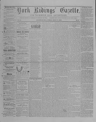 York Ridings' Gazette, 31 Jul 1857