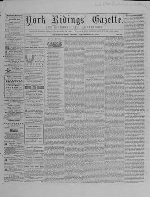 York Ridings' Gazette, 11 Sep 1857