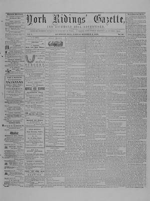 York Ridings' Gazette, 2 Oct 1857