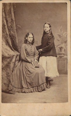 Cabinet photograph of two young girls
