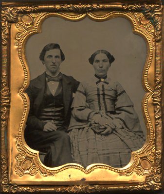 Photograph of a couple related to the Wright family