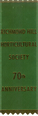Richmond Hill Horticultural Society 70th anniversary