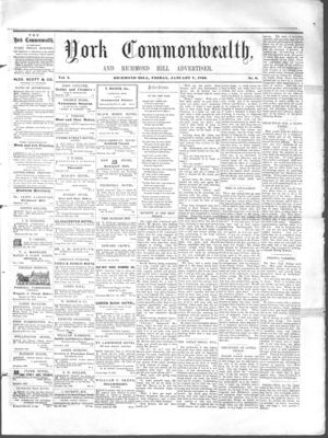 York Commonwealth, 7 Jan 1859