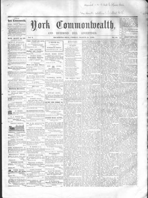 York Commonwealth, 11 Mar 1859