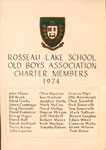 Rosseau Lake School Old Boys Association Charter Members 1974