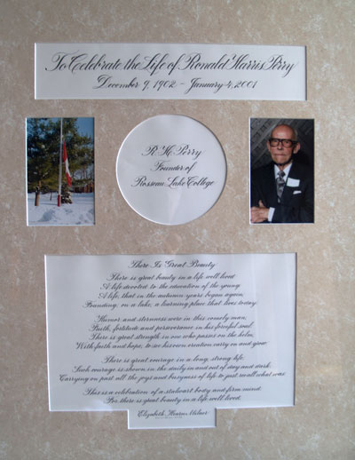 Tribute to Ronald Harris Perry