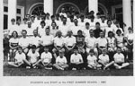 STUDENTS and STAFF at the FIRST SUMMER SCHOOL - 1967