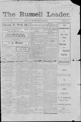 Russell Leader, 13 Mar 1902