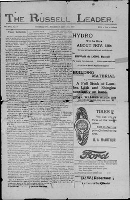 Russell Leader, 24 Sep 1925