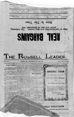 Russell Leader, 24 Dec 1926