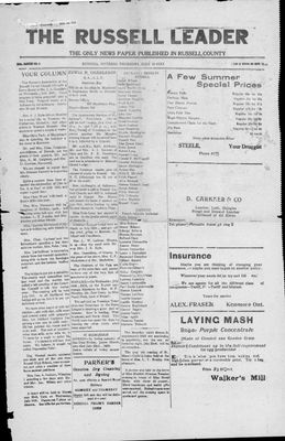 Russell Leader, 20 Jul 1933