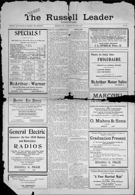 Russell Leader, 29 Jul 1937