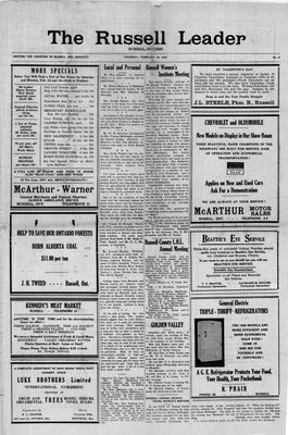 Russell Leader, 10 Feb 1938