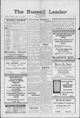 Russell Leader, 24 Feb 1938