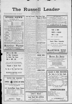 Russell Leader, 24 Mar 1938