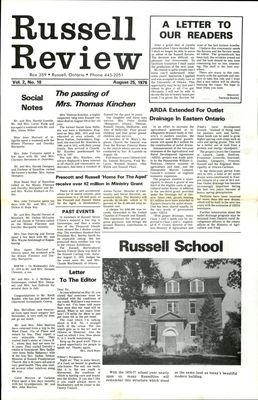 Russell Review, 25 Aug 1976