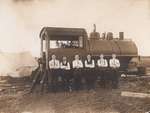Narrow gauge 0-4-0 saddle tank locomotive - Russell Shale and Bricks Co.