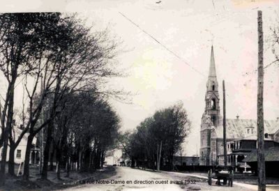 Une vue de la rue Notre-Dame