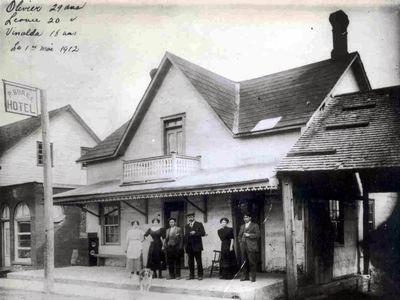 L’hôtel Burel en 1912