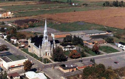 Une vue aérienne de l’église Saint-Jacques