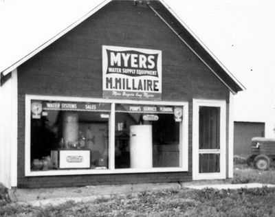 La plomberie de Maxime Millaire vers 1900