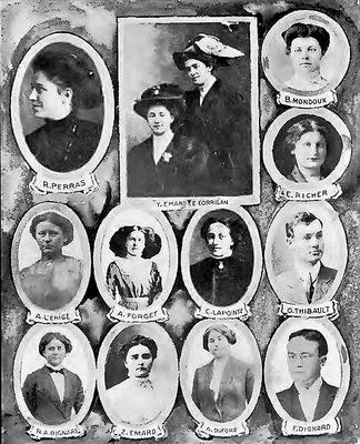 Les instituteurs et institutrices de 1906 à 1910