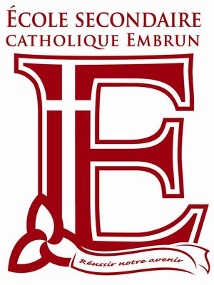 Le logo de l'école secondaire catholique Embrun.