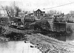 La construction du pont Gaston R. Patenaude dans le rang Sainte-Marie en 1979