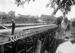 La construction du pont du rang Saint-Jacques