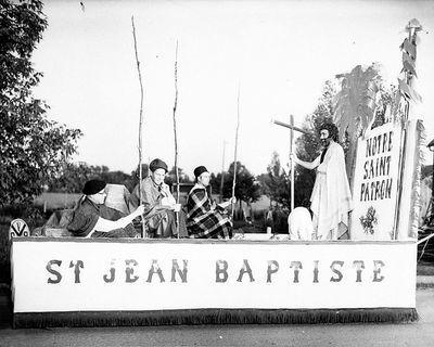 Le char de saint Jean-Baptiste en 1954